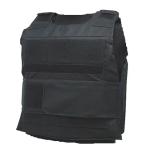 Black Tactical Anti-Stab Vest with Adjustable Straps