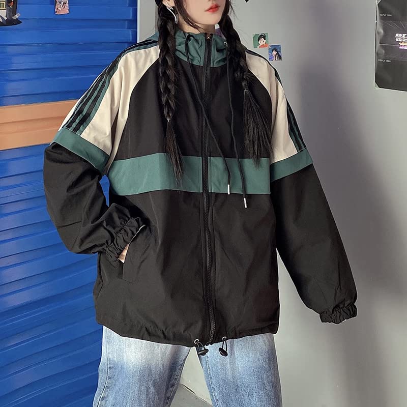 Vintage Y2K Women's Varsity Jacket Zip-Up