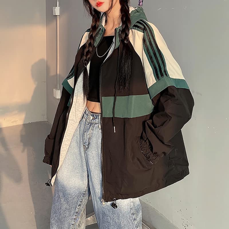 Vintage Y2K Women's Varsity Jacket Zip-Up