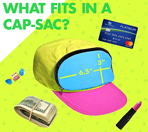 80s/90s Neon Fanny Pack Hat: Turquoise, Magenta