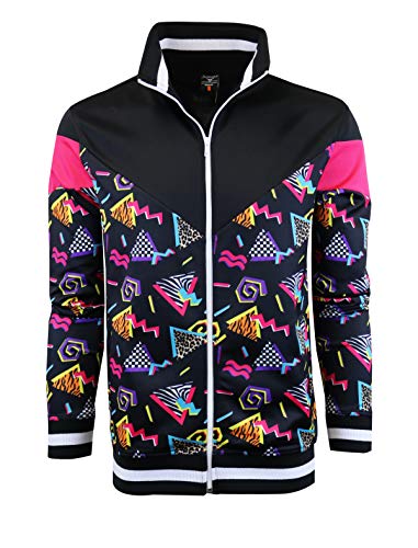 Retro Print Streetwear Jacket for Men