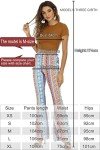 Vintage Women's Print Bell Bottom Flare Palazzo Pants