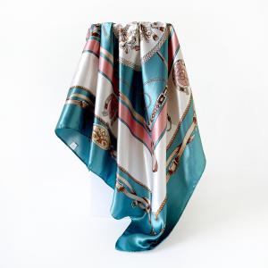 Large Solid Color Silk Feel Satin Wrap 35