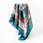 Large Solid Color Silk Feel Satin Wrap 35