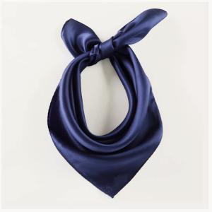 Pure Silk Solid Color Square Scarf 53cm