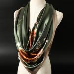 Floral Large Satin Silk Feel Scarf Wrap