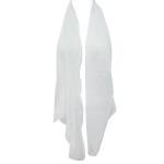 White 100% Silk Long Scarf Wrapables