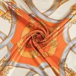RIIQIICHY Silk-Like Printed Head Scarf 35