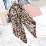 Leopard Print 35 Inch Silk Wrap Scarf
