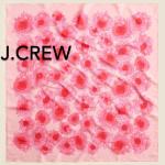 J.Crew Pink Oversized Silk Bandana 30"x30