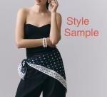 Large Floral Silk Wrap Scarf 50x50 Inches