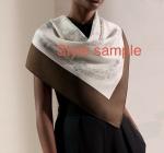 Large Floral Silk Wrap Scarf 50x50 Inches