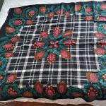 Diane Von Furstenberg Paisley & Plaid Silk Wrap