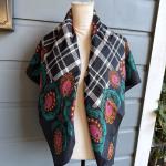 Diane Von Furstenberg Paisley & Plaid Silk Wrap