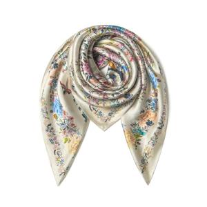 100% Mulberry Silk Large Square Scarf for Women