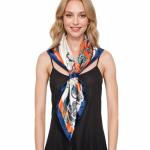 RIIQIICHY 35-Inch Silk-Like Printed Head Scarf