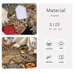 4-Pack Silk Head Scarves for Women