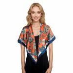 RIIQIICHY 35-Inch Silk-Like Printed Head Scarf