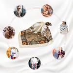 4-Pack Silk Head Scarves for Women