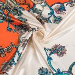 RIIQIICHY 35-Inch Silk-Like Printed Head Scarf