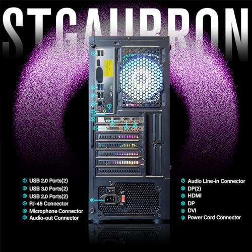 STGAubron High-Performance Gaming Desktop PC