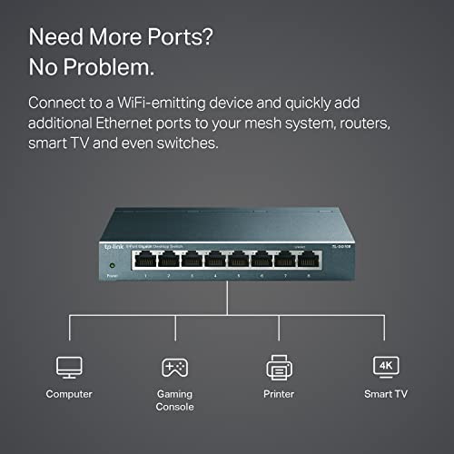 8-Port Gigabit Steel Cased Desktop Switch