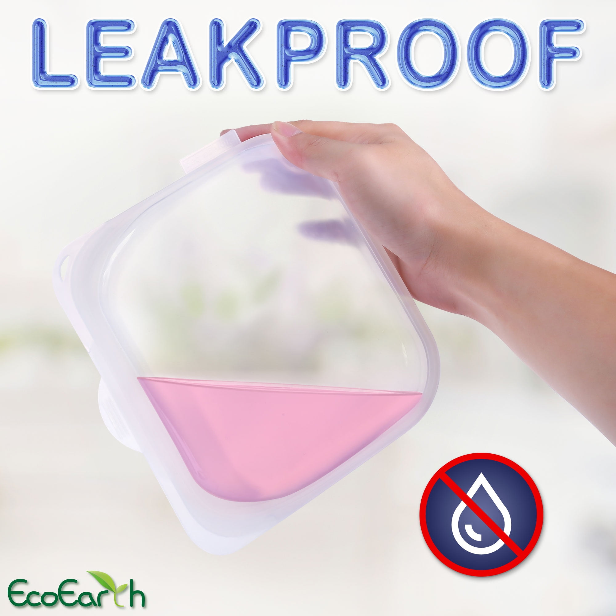 EcoEarth Silicone Reusable Food Storage Bowl Set