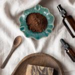 Blue Ceramic Oil Warmer and Tealight Holder