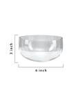 Clear Round Glass Bowl for Home Decor and Candles