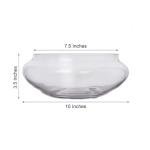 Clear Glass Candle Bowl for Weddings and Parties