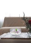 Clear Round Glass Bowl for Home Decor and Candles