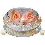 Clear Glass Candle Bowl for Weddings and Parties