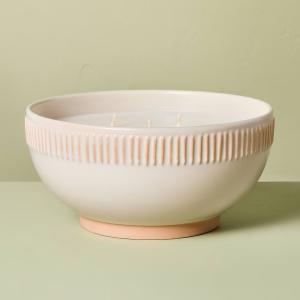 5-Wick Citronella Scented Bowl Candle - Cream