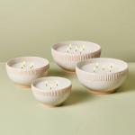 5-Wick Citronella Scented Bowl Candle - Cream