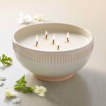 Citronella 4-Wick Ceramic Candle Bowl - Cream
