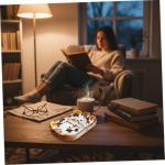 6 Wick Pumpkin Spice Candle in Wooden Bowl