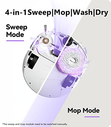 4-in-1 Robot Vacuum and Mop Combo