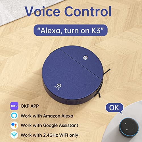 OKP K3 Slim Robotic Vacuum with Strong Suction