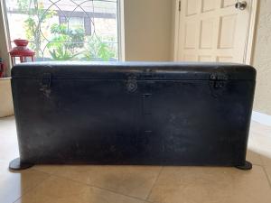 Vintage Metal Car Chest Storage Trunk Model A/T