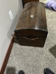 Vintage Wood Chest Trunk for Treasure Storage