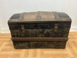 Vintage Camelback Steamer Trunk Storage Chest