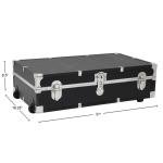 Lockable Under Bed Storage Trunk with Wheels