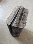 Vintage 1800s English Iron Storage Trunk Suitcase
