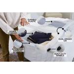 Cleverstore Wheeled Storage Boxes, Under Bed, 68 Qt