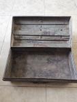 Vintage 1800s English Iron Storage Trunk Suitcase