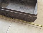Vintage 1800s English Iron Storage Trunk Suitcase
