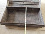 Vintage 1800s English Iron Storage Trunk Suitcase