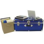 Seward Blue College Dorm Storage Trunk, 30-Inch
