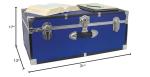 Seward Blue College Dorm Storage Trunk, 30-Inch