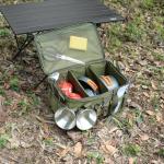 Lemubeane 18L Tactical Camping Storage Tote - Army Green